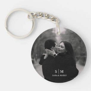 Custom Couple Photo Acrylic  Keychain