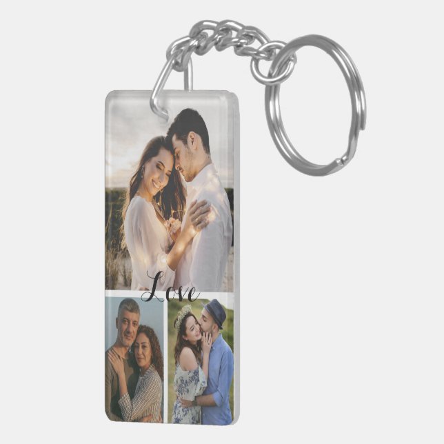 Custom Couple Photo Keychain (Back Right)