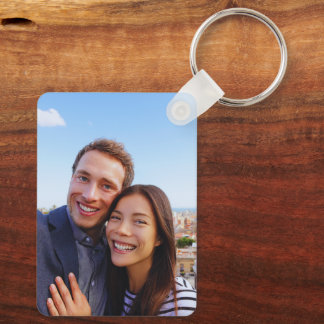 Custom Couple Photo Keychain