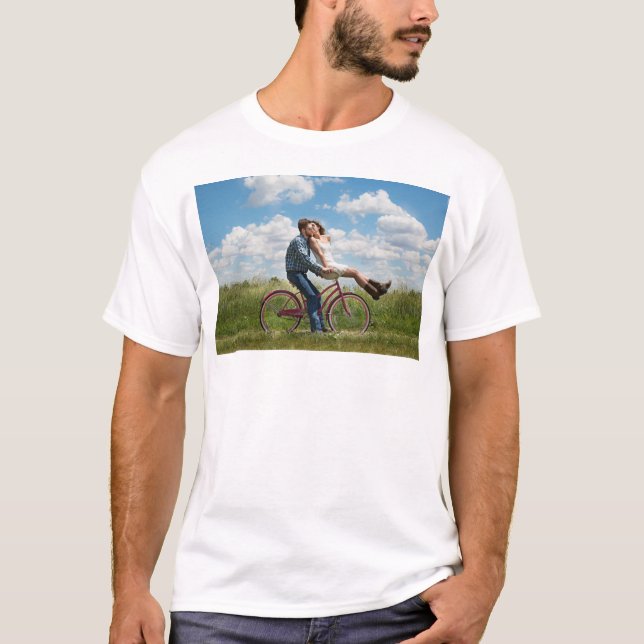 Custom Couple Photo T-Shirt (Front)