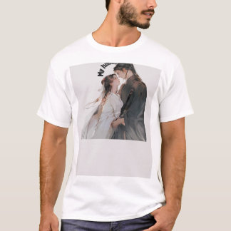 Custom Couple Portrait Photo T-Shirt | Personalize