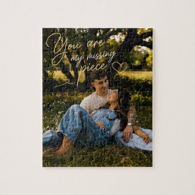 Custom Couple Puzzle – You Are My Missing Piece (Vertical)