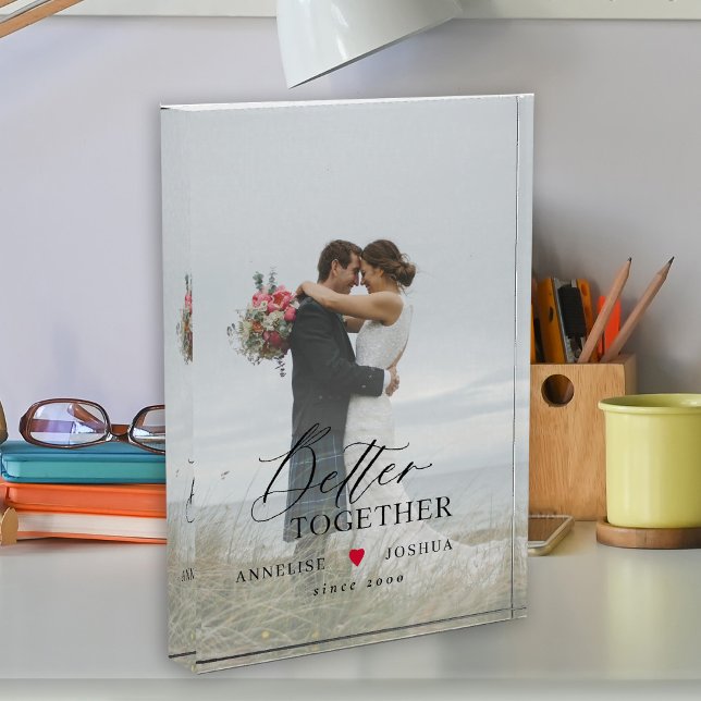 Custom couple wedding anniversary photo block (Creator Uploaded)