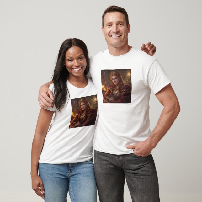 Custom Couples Photo Name Text Personalized T-Shirt (Unisex)
