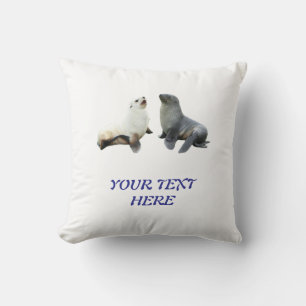 Custom Couples Photo Text T-Shirt Template Throw Pillow