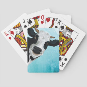 Custom Cow Photo Playing Cards