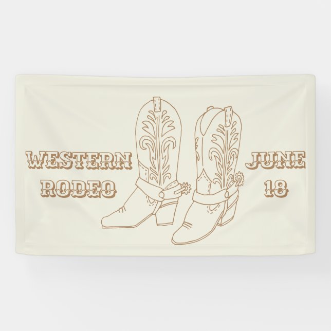 Custom Cowboy boots banner (Horizontal)
