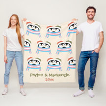 Custom Cozy Trans Penguins Christmas