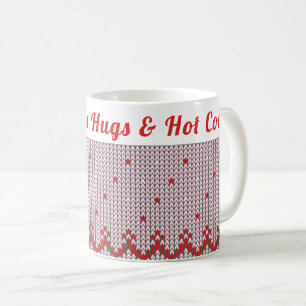 Custom Cozy Winter Hugs & Hot Cocoa Coffee Mug