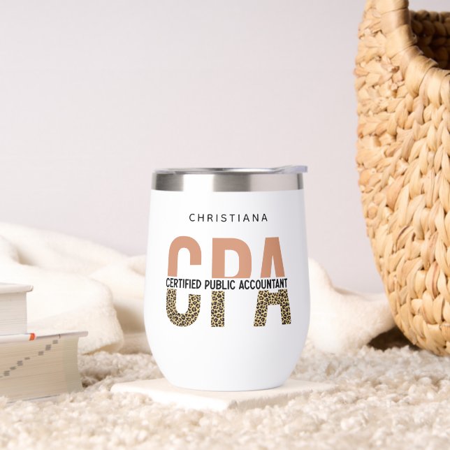 Custom CPA Certified Public Accountant Leopard (Living Room)