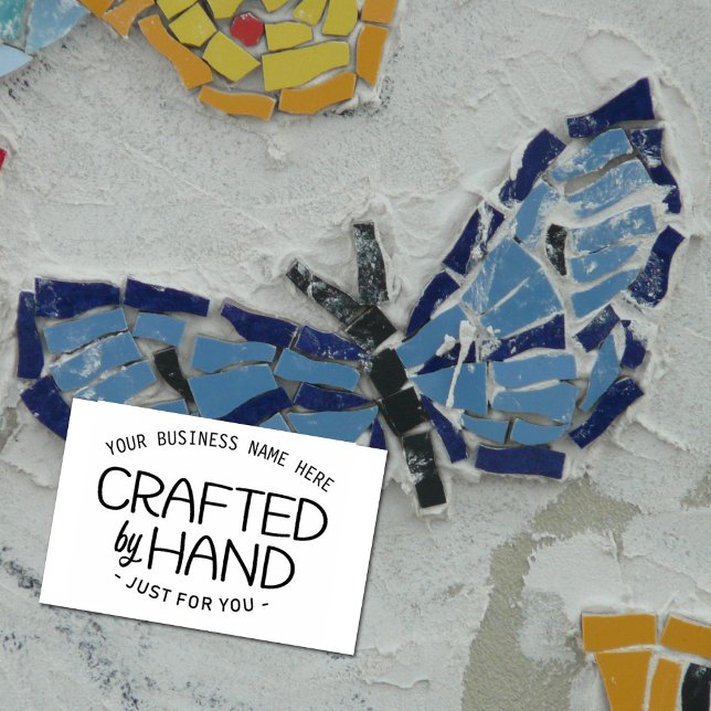 Custom Crafted by Hand Rubber Stamp (Creator Uploaded)