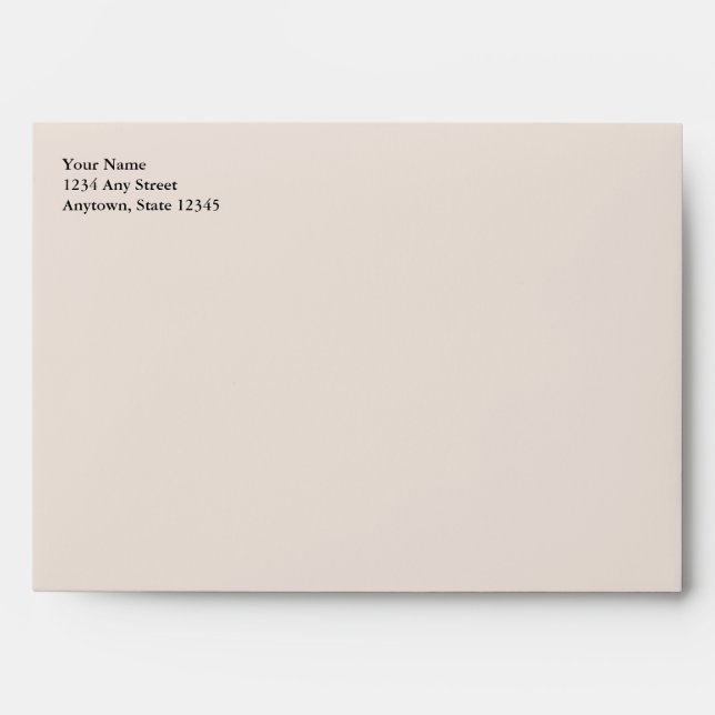 Custom Cream Addressed Christmas Card Envelopes (Front)