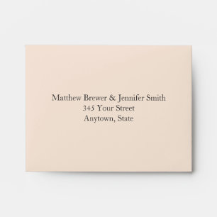 Custom Cream and Tan Envelope with Address