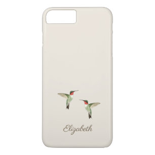 Custom Cream Beige Hummingbird Case-Mate iPhone Ca Case