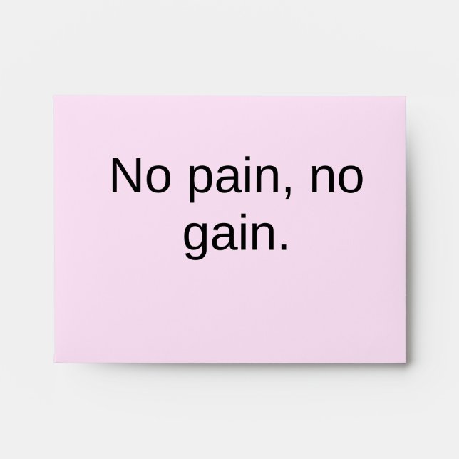 Custom Creat Your Own text | GYM motivation |  Envelope (Front)