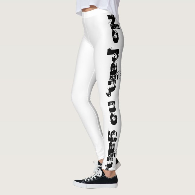 Custom Creat Your Own text | GYM motivation |  Leggings (Left)