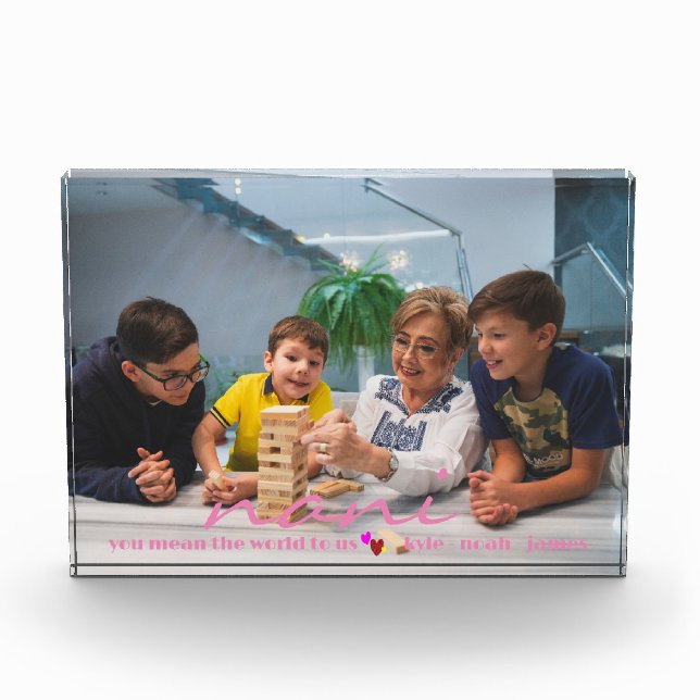 Custom Create Personalized Photo Block Gift (Front)