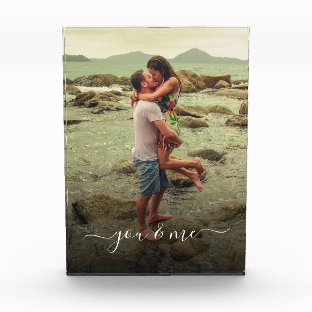 Custom Create Photo Template with You and Me Text Block (Front)