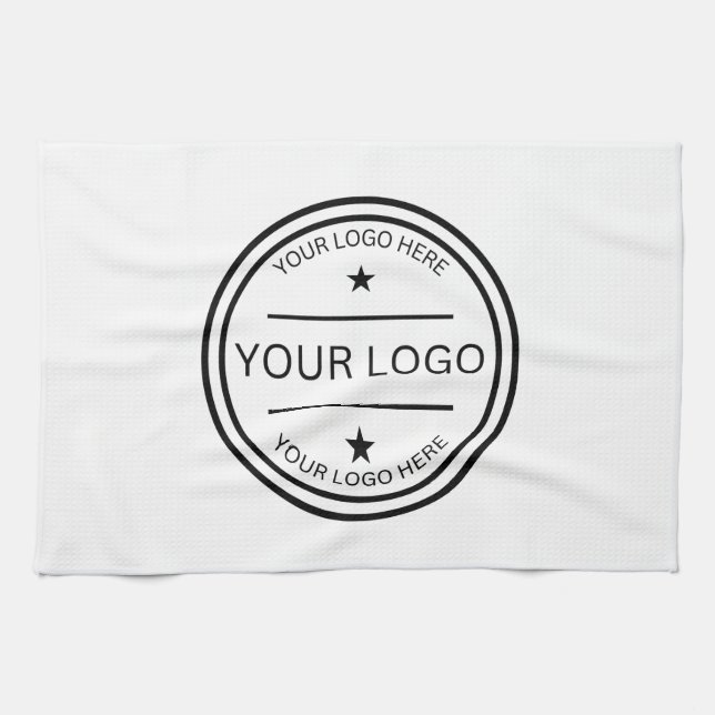 Custom Create Your Own Design Housewarming Gift Kitchen Towel (Horizontal)