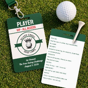 Custom Create Your Own Golf Tournament Badge