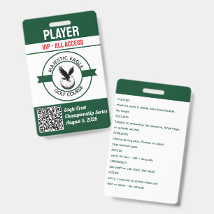 Custom Create Your Own Golf Tournament Badge