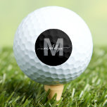 Custom Create Your Own Initial Name Monogrammed Golf Balls<br><div class="desc">Personalized Custom Create Your Own Initial Name Monogrammed Golf Balls This chic, stylish golf ball features a unique monogram design with a bold grey initial and a flowing white script name for a personalized touch, adding elegance to every swing. Perfect for the golf lover, lady golfer, or anyone who appreciates...</div>