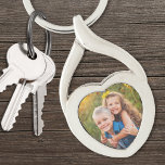 Custom Create Your Own Photo Keychain<br><div class="desc">Create a special keepsake with this custom photo keychain featuring a metal heart-shaped frame. Designed with one photo slot on the front, it’s perfect for parents or grandparents who want to carry a favourite memory close at hand. While ideal for kids’ pictures, you can also showcase a family snapshot, a...</div>