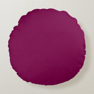 Custom Create Your Own Wine Solid Colour Round Pillow