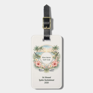 Custom Create Your Own Womens Beach Golf  Luggage Tag