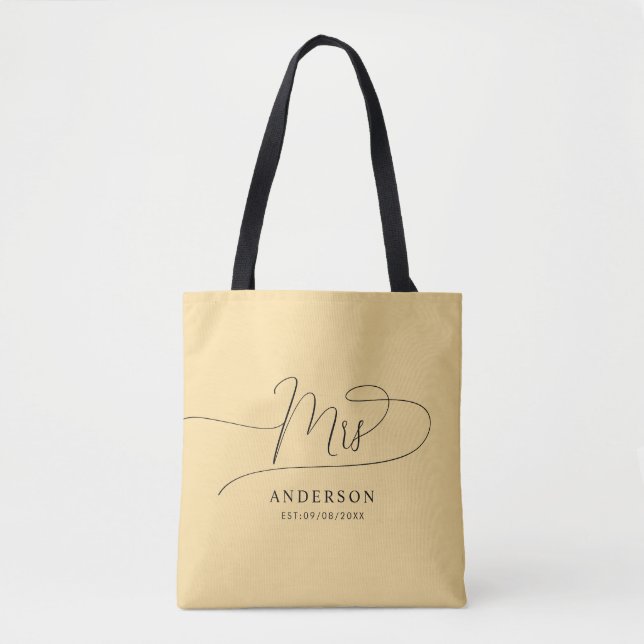 custom creme and black classic unique Tote bag (Front)
