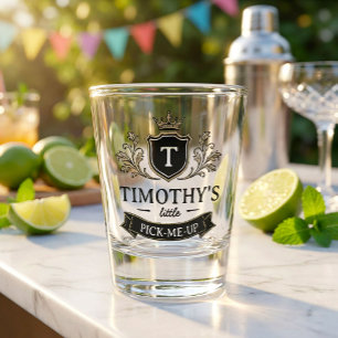Custom Crest Little Pick-Me-Up Funny Guest Favour Shot Glass