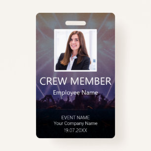 Custom Crew Member Event Badge