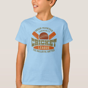 Custom Cricket Club League Sport Name Number T-Shirt