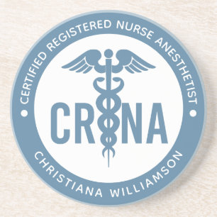 Custom CRNA Certified Registered Nurse Anesthetist Coaster