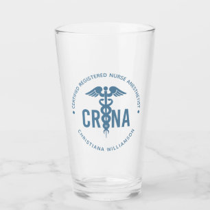 Custom CRNA Certified Registered Nurse Anesthetist Glass