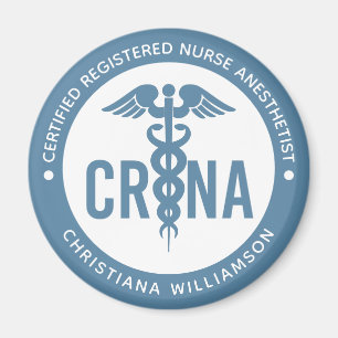 Custom CRNA Certified Registered Nurse Anesthetist Magnet