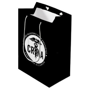 Custom CRNA Certified Registered Nurse Anesthetist Medium Gift Bag
