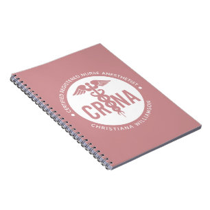 Custom CRNA Certified Registered Nurse Anesthetist Notebook