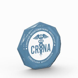 Custom CRNA Certified Registered Nurse Anesthetist Photo Block