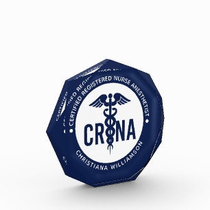 Custom CRNA Certified Registered Nurse Anesthetist Photo Block