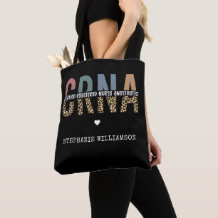 Custom CRNA Certified Registered Nurse Anesthetist Tote Bag