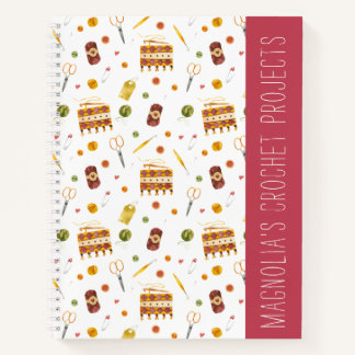 Custom Crochet Yarn Hooks Pattern Notebook