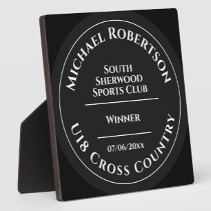 Custom Cross Country Running Club Trophy Plaque
