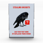Custom Crow Business Intelligence Analyst Photo Block<br><div class="desc">Striking crow design with bold red typography, perfect for business intelligence analysts and data professionals who turn raw data into powerful insights. This dark crow (raven-inspired) artwork blends analytics humor with a sleek, modern aesthetic. Ideal for BI analysts, data analysts, developers, and tech lovers into dashboards, reporting, and data-driven decisions....</div>