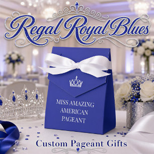 Custom Crown Pageant Contestant Welcome Gift Favor Box