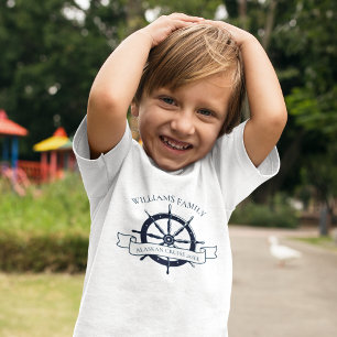 Custom Cruise Ship Nautical Family Ocean Vacation Toddler T-shirt