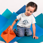 Custom Cruise Ship Nautical Family Vacation Kids T-Shirt<br><div class="desc">Chic custom summer vacation t-shirts for your beach cruise on the ocean featuring a navy blue boat steering wheel. This nautical themed design is perfect for classy matching family reunion tees to commemorate the special trip. Personalize with your last name and year.</div>