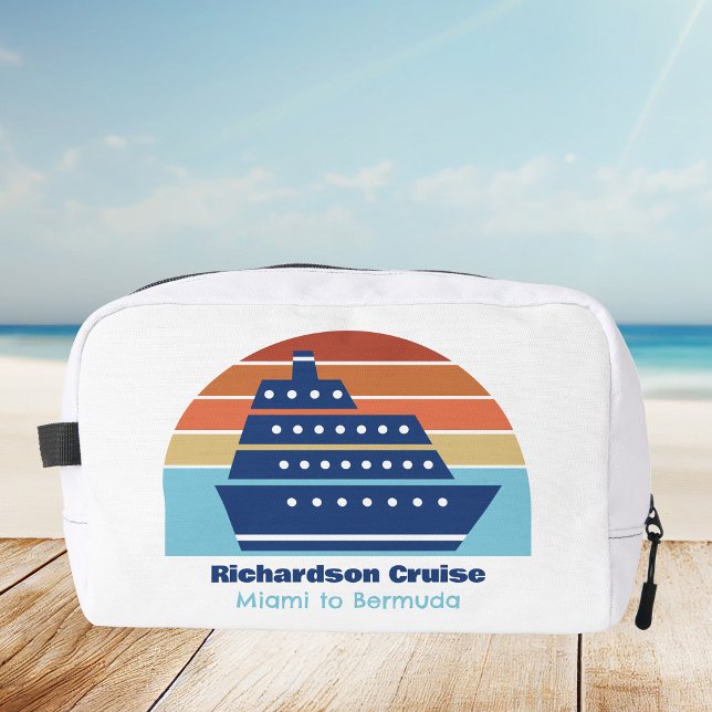 Custom Cruise Ship Ocean Liner Sunset Dopp Kit (Creator Uploaded)