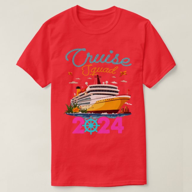 Custom Cruise Squad 2024 Tee Cruise Squad Tee Cust (Design Front)