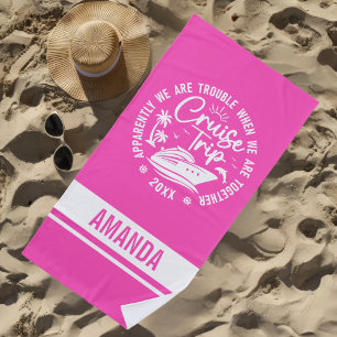 Custom Cruise Trip 2025 Summer Vacation Vacay Mode Beach Towel